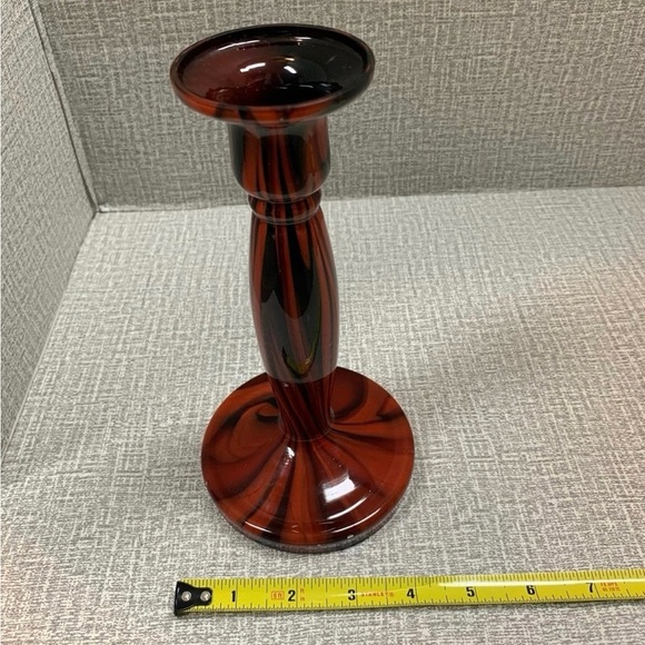 Vintage Kralik Welz Czechoslovak Glass Candlestick - Picture 7 of 11